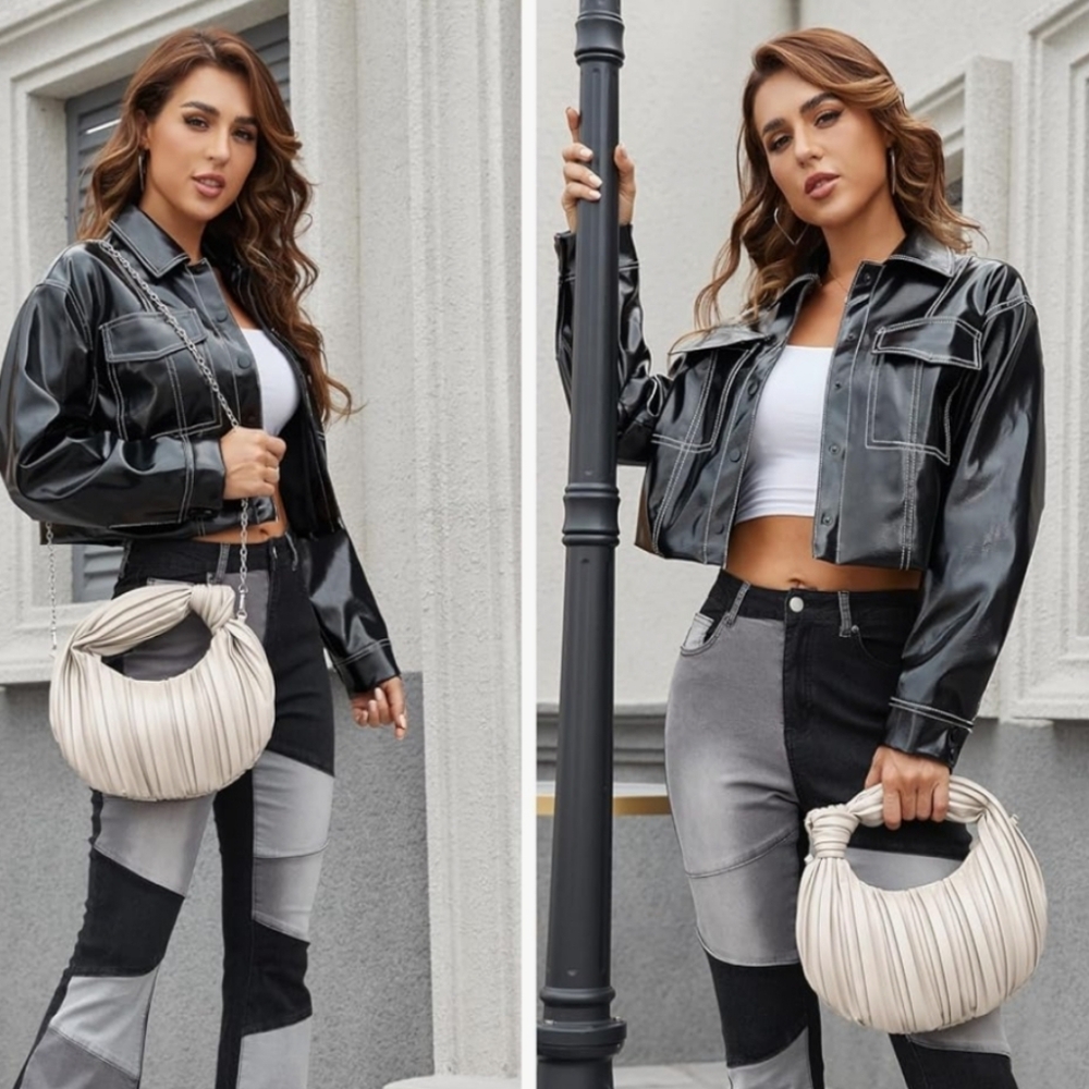 🤍 Designer-Inspired Cloud Dumpling Mini Bag – With Strap